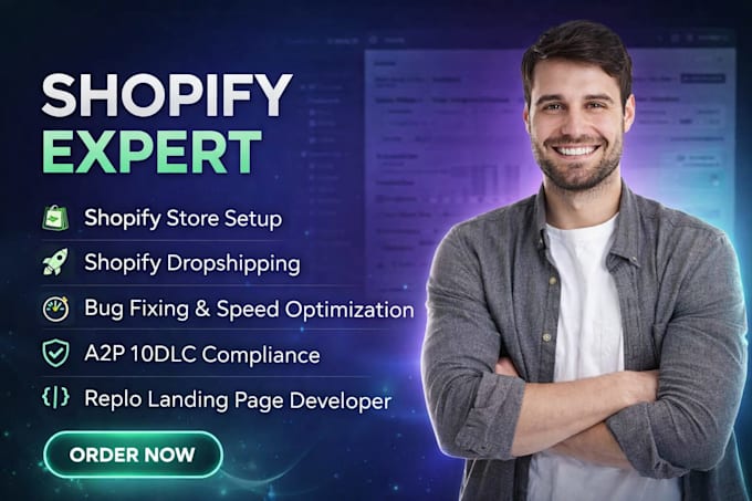 fix shopify app speed setup a2p 1odlc compliance or replo developer landing page