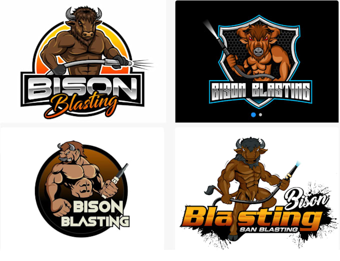 design professional bison logo