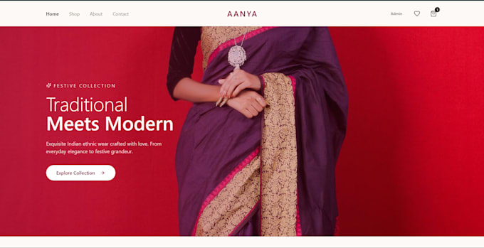 develop a full stack website