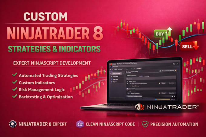 develop custom ninjatrader 8 strategies or indicators using ninjascript