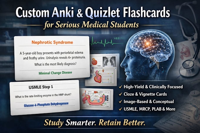 create anki flashcards for medical students
