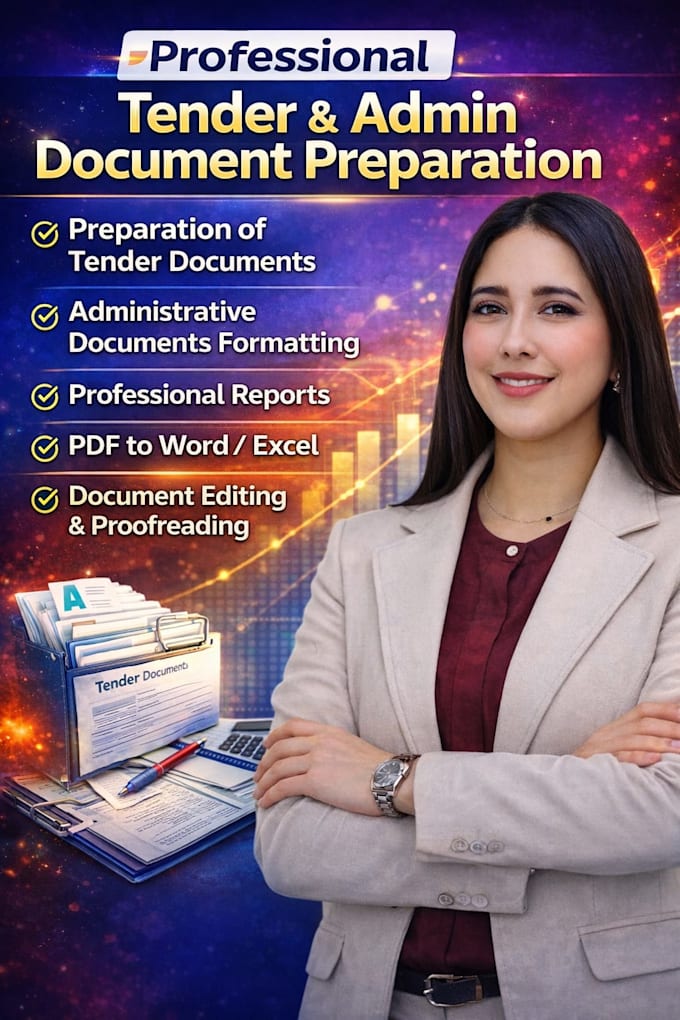 professional tender and admin document preparation
