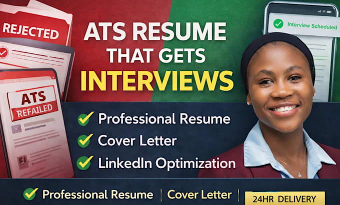 Write an ats optimized professional resume, cover letter and linkedin ...