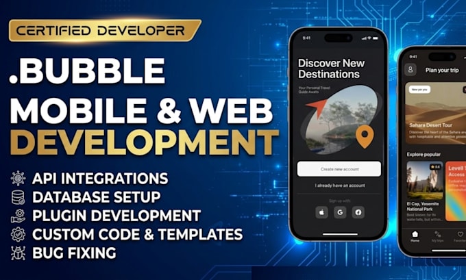 Bubble io web app bubble mobile app adalo bubble saas bubble mvp adalo ...