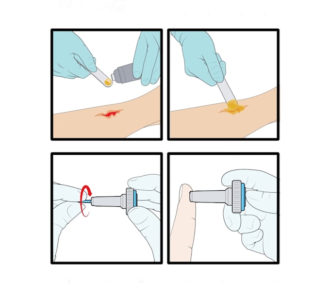 create vector line art draw step by step instruction manual
