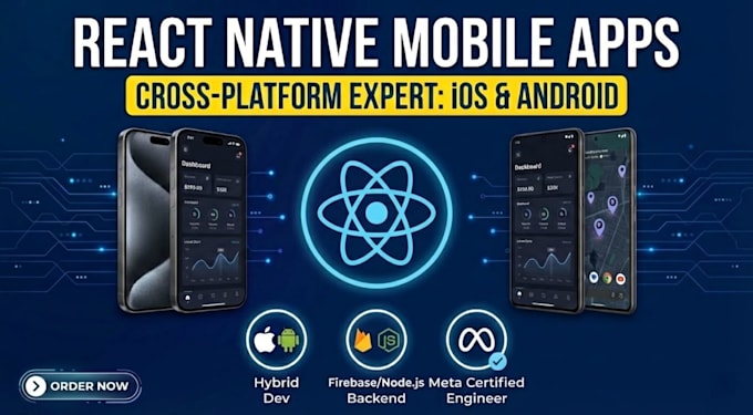 develop a cross platform mobile app using react native