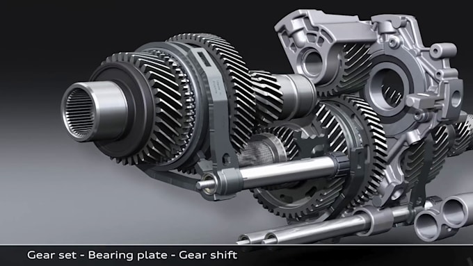 do 3d industrial machine animation, mechanical process, technical manufacturing