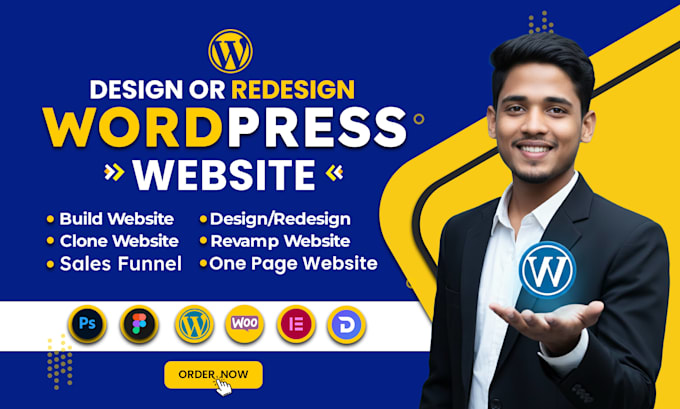 build, rebuild, redesign,  clone, or fix wordpress website using elementor pro