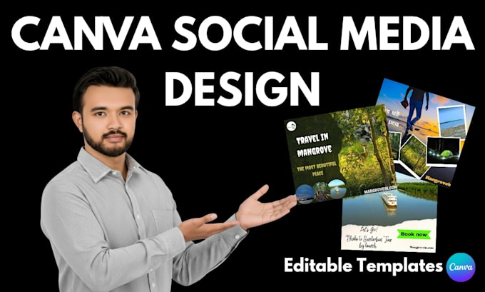 design professional canva social media posts and templates