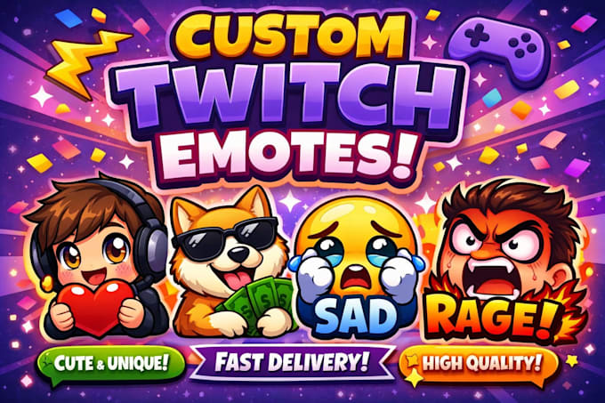 design custom twitch emotes for your stream