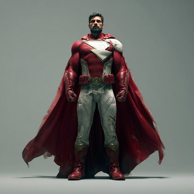 create superhero transformation art