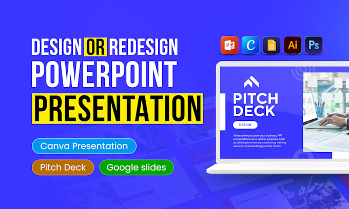 design professional powerpoint PPT, canva and google slides presentation
