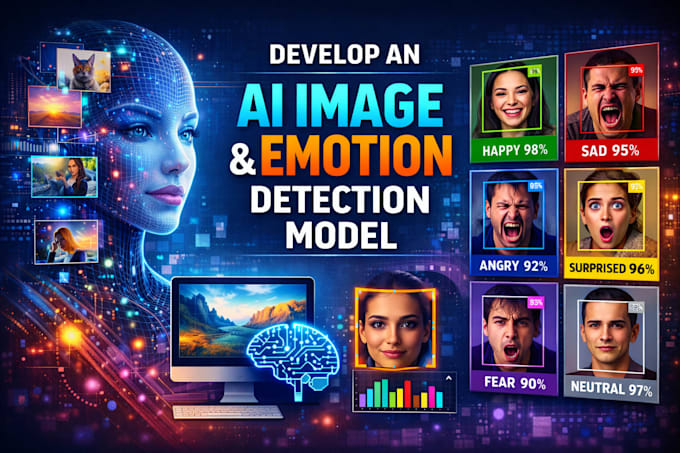 develop an ai image and emotion detection model
