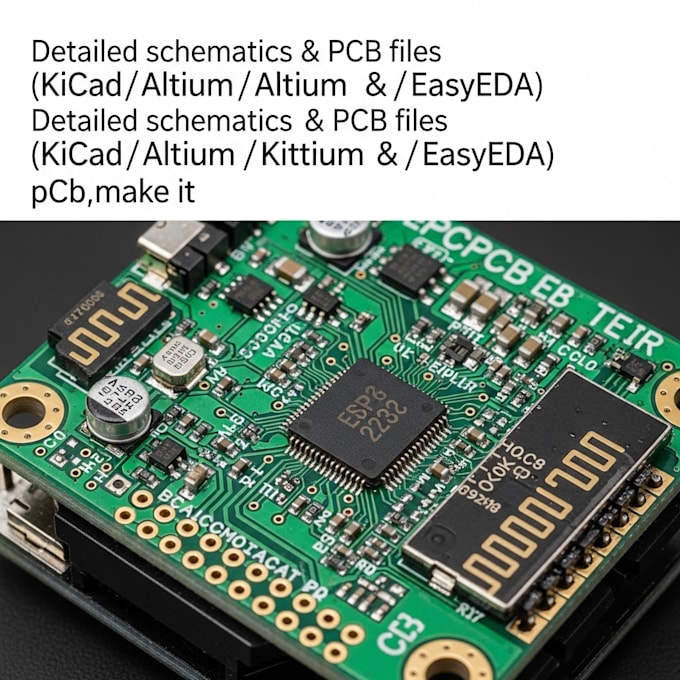 design high quality pcb and develop esp32 firmware for drones and uav projects