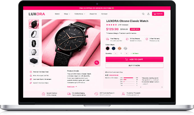 clone redesign or duplicate any shopify store design