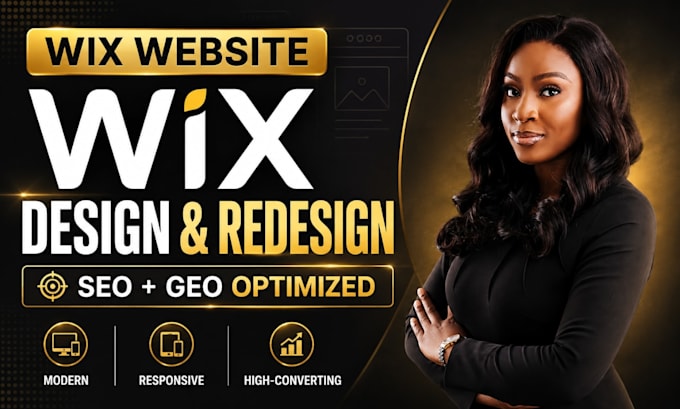 do wix website design or wix website redesign with SEO and GEO