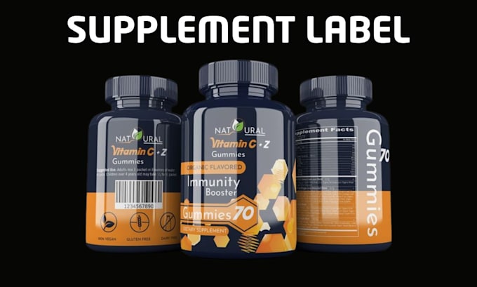 design peptide sarms label design, peptide vial label, supplement design