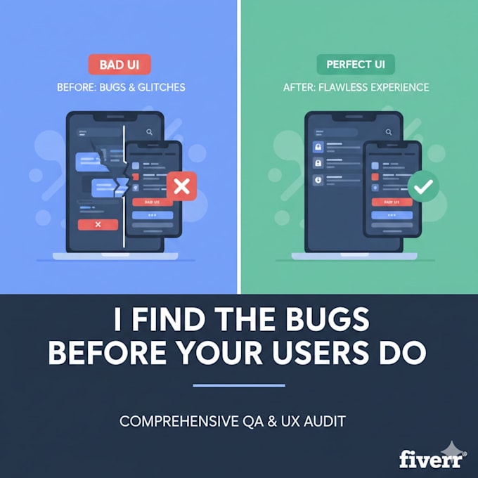 comprehensive UX,  QA audit to ensure a bug free launch