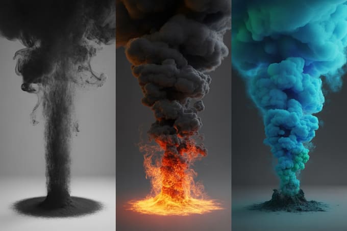 do fire, smoke special vfx in hondini for epic visuals