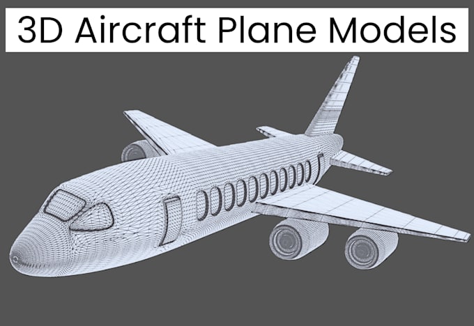 model 3d aircraft 3dplane game ready flight simulator high poly stl 3d printing