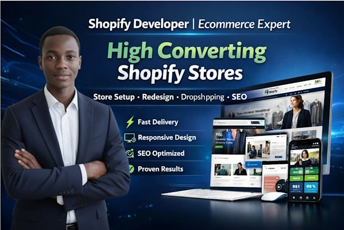 Design or redesign a high converting shopify store by Samson_web32 | Fiverr
