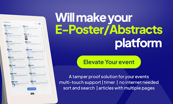 program eposters platform for your event