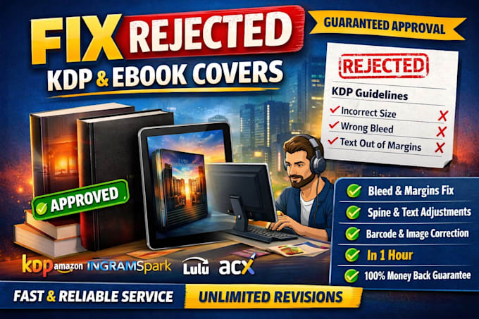 fix amazon upload errors in paperback, hardcover, or ebook