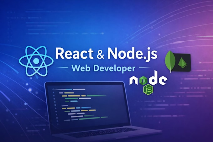 responsive react  node js website development for businesses