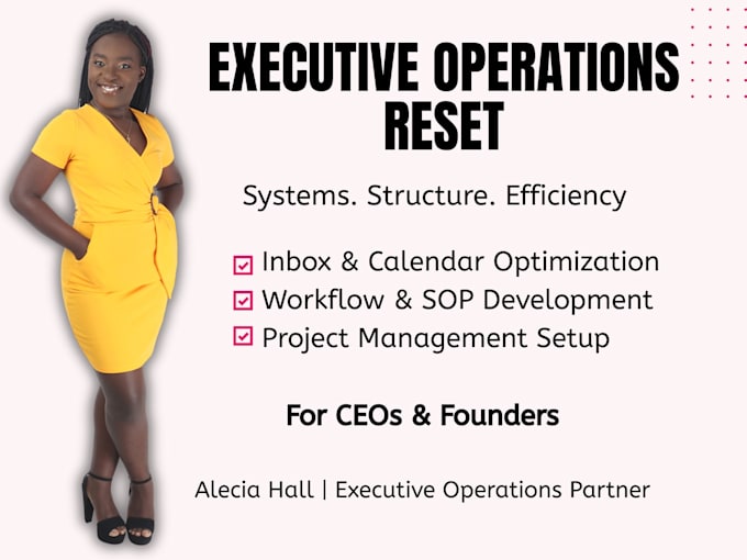 optimize your executive systems, workflows and operations