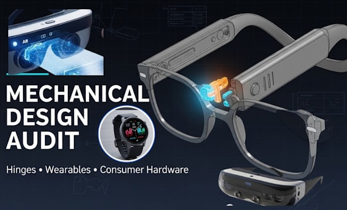 mechanical design audit for consumer hardware, hinge systems and wearables