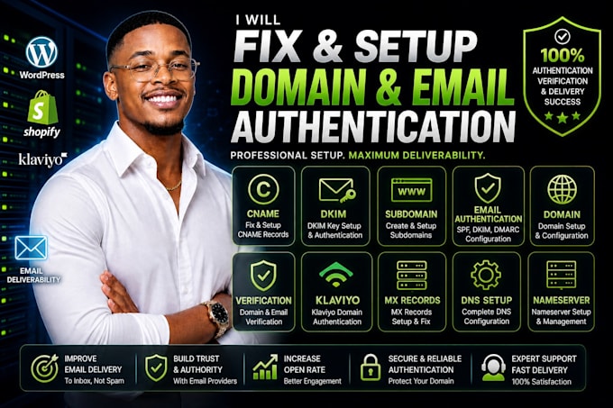fix cname, dkim, subdomain, email authentication, domain, verification, klaviyo