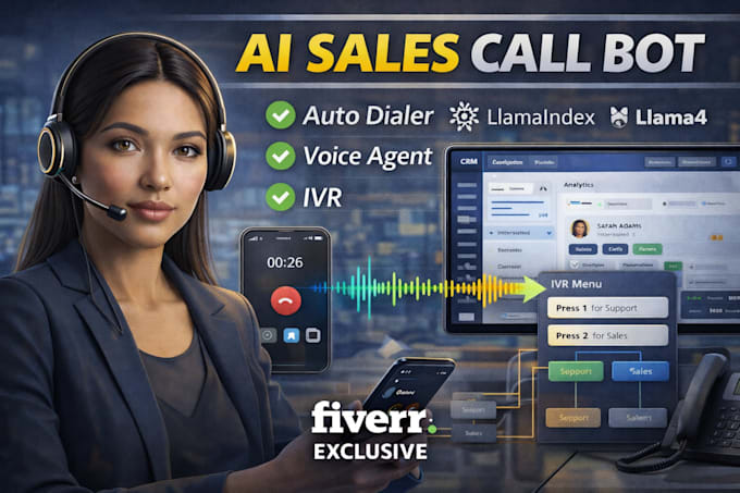 Create ai phone bot for lead calling, appointment booking with ivr by ...
