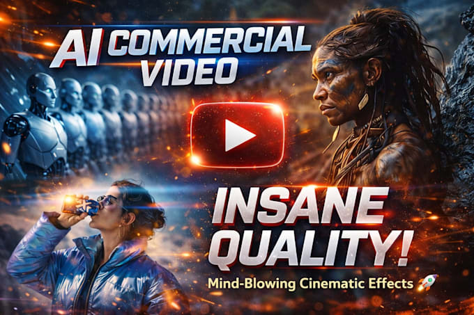 Create game changing ai commercial video ai brand commercial ai promo ...