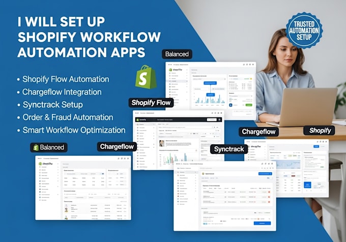 setup shopify workflow automation shopify flow chargeflow synctrack website