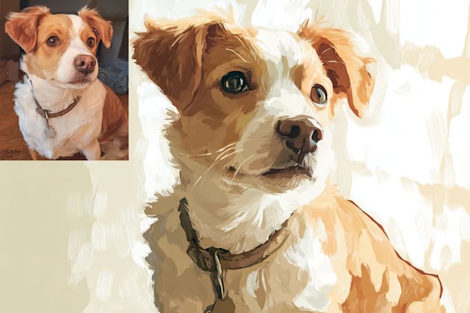 make a magical disney style dog or cat portrait