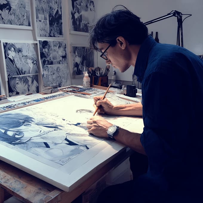 draw anime manga illustration