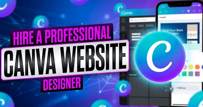create canva website portfoilio canva website full canva website design