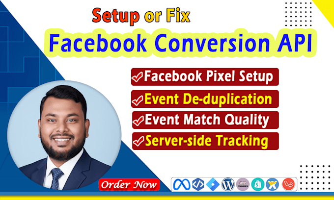 setup or fix facebook conversion API, meta pixel, server side tracking via GTM