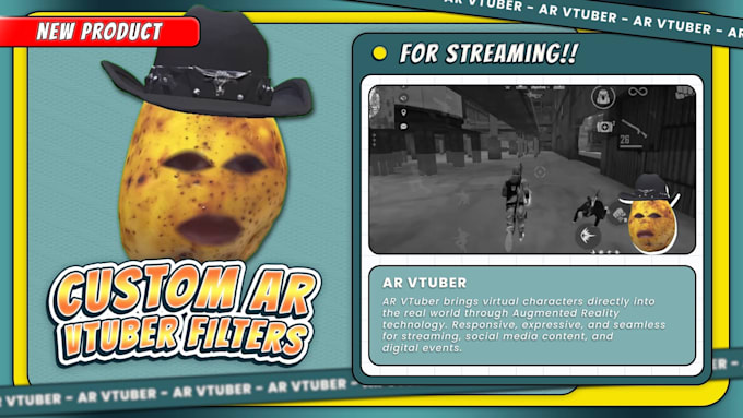 create custom 3d ar avatar like the burnt peanut style for twitch streaming