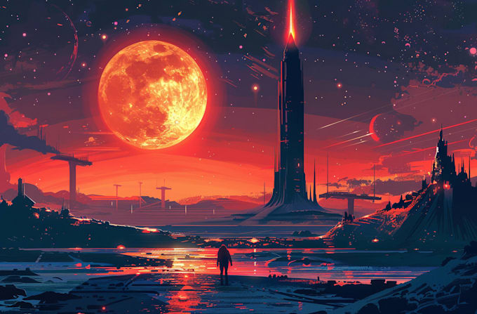 sci fi illustration and sci fi art