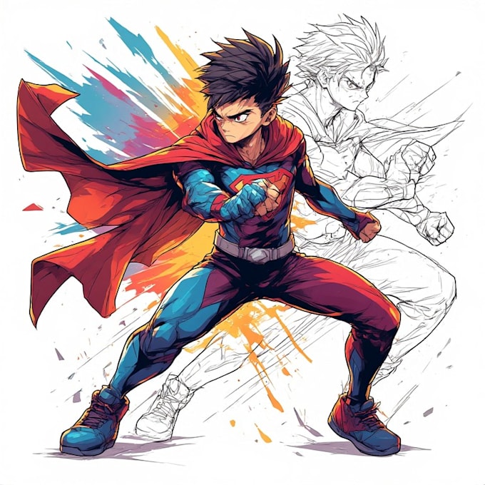 any character in anime style