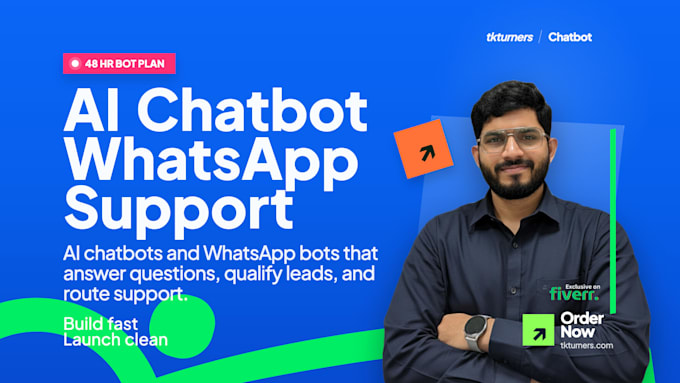 build an ai chatbot development and whatsapp chatbot for support