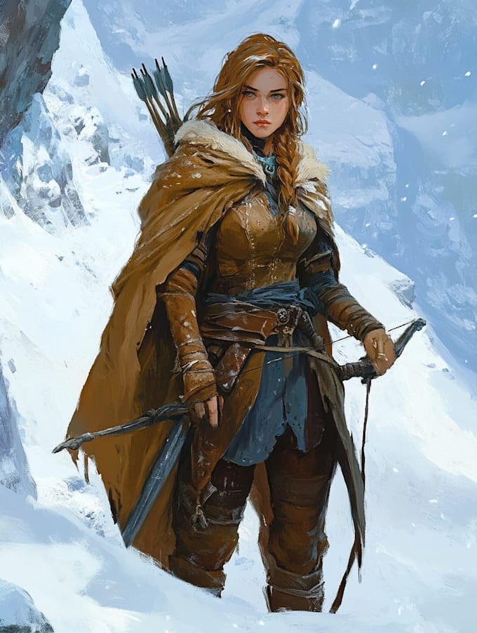 fantasy dnd character illustration