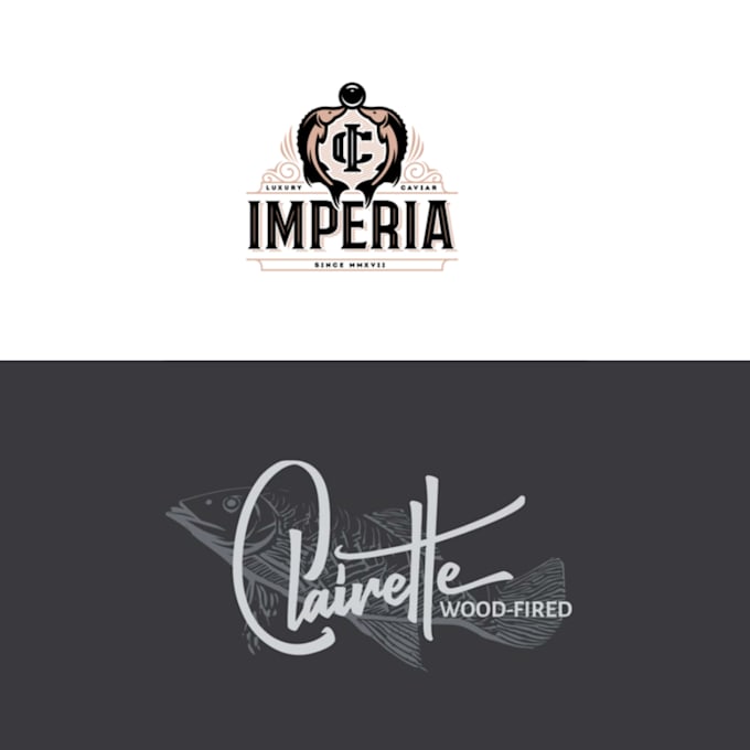 create seafood logo design