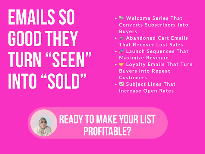 write high ROI  sales emails for you