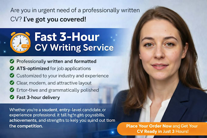 make curriculum vitae 3 hours