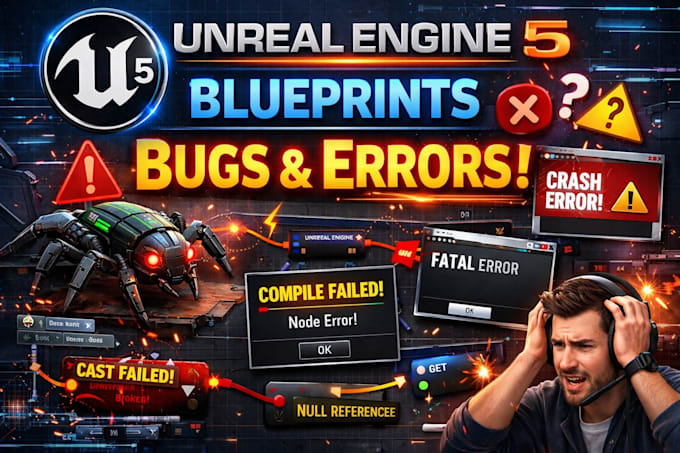 fix unreal engine 5 blueprint bugs and errors