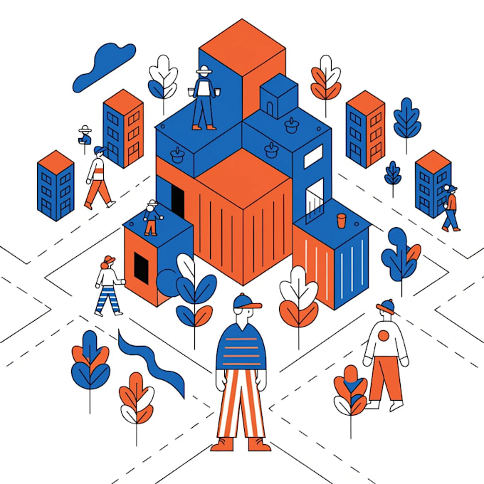 Do design a custom 3d isometric or 2d map illustration by Sinimanmam ...