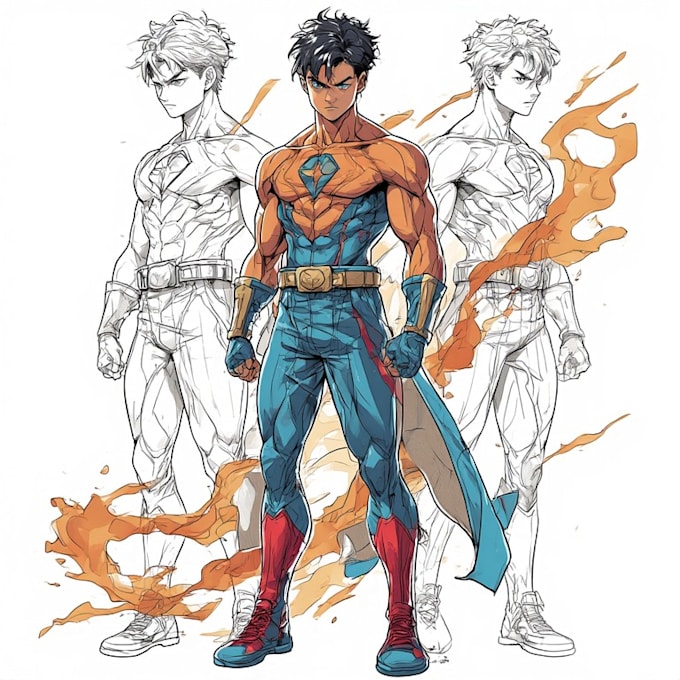 sketch custom anime character