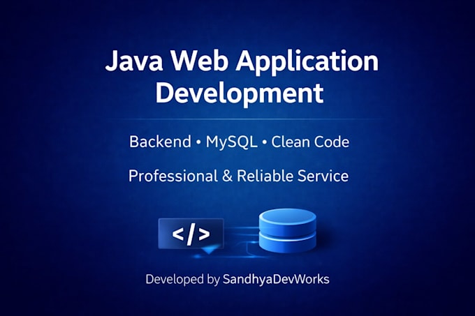 develop java web application developer